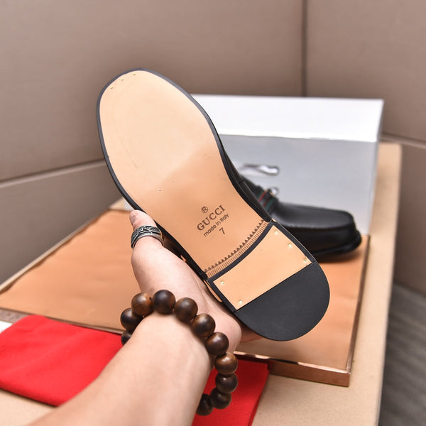 GG Men's Loafer Black Cowhide 522700