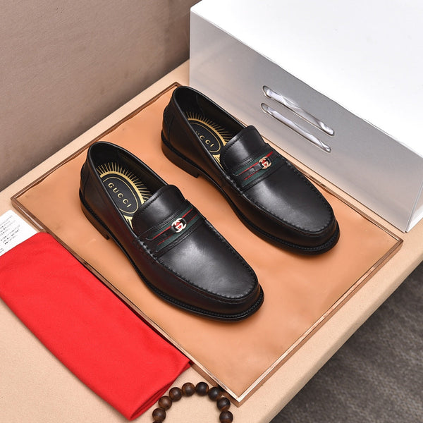 GG Men's Loafer Black Cowhide 522700