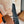 HM ROYAL BELT BUCKLE & REVERSIBLE NOIR AND CIDER ORANGE LEATHER STRAP 32 MM SILVER HARDWARE