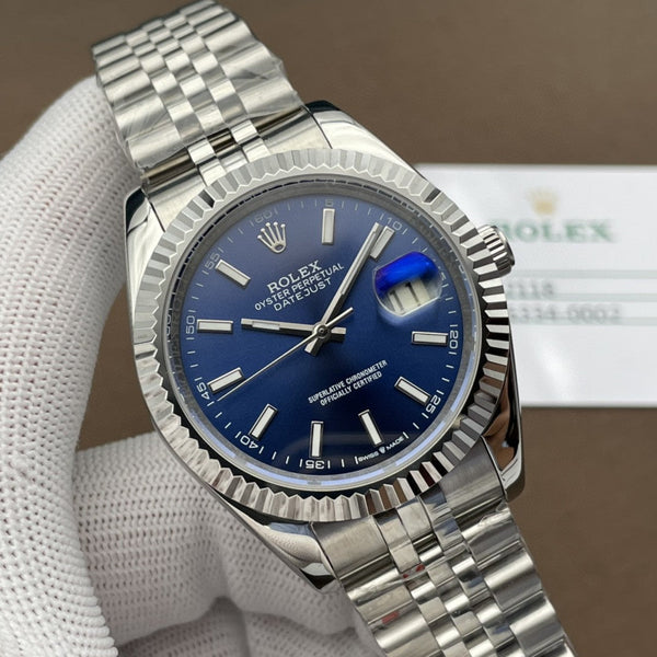 Rolex Datejust 41mm Silver Blue Dial 1