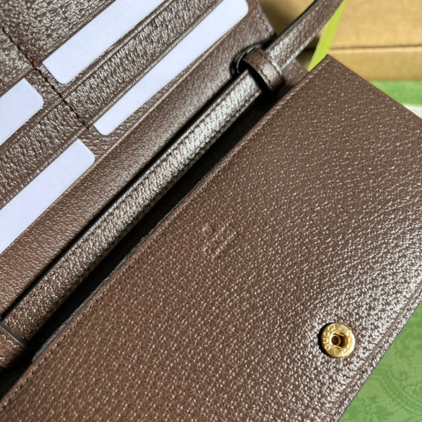 BORSA MINI 19 OPHIDIA IN VITELLO MARRONE E TELA BEIGE