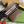 BORSA MINI 19 OPHIDIA IN VITELLO MARRONE E TELA BEIGE
