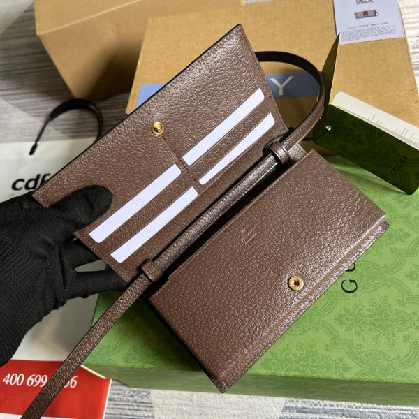 BORSA MINI 19 OPHIDIA IN VITELLO MARRONE E TELA BEIGE