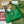MEDIUM SHOULDER BAG 39 IN GREEN CALFSKIN GOLD HARDWARE