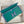 HM Jige Elan 29 Clutch In Teal Green Calfskin With Royal Blue Lizard Skin (25 days of production)