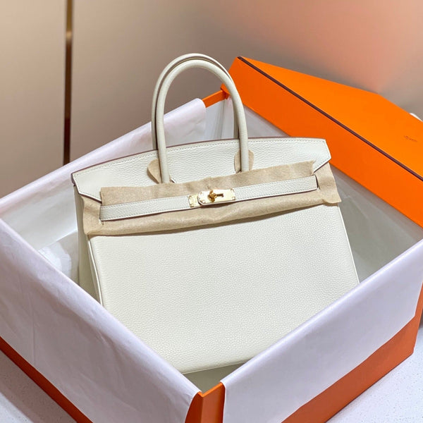 HM BIRKIN 35CM PELLE TOGO BIANCA FERRAMENTA ORO