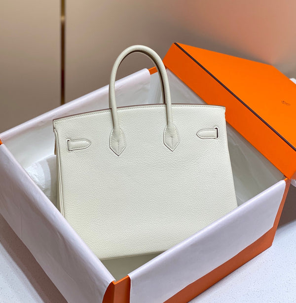 HM BIRKIN 35CM PELLE TOGO BIANCA FERRAMENTA ORO