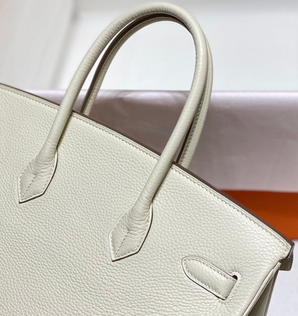 HM BIRKIN 35CM PELLE TOGO BIANCA FERRAMENTA ORO