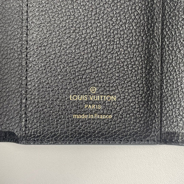 LV M64060 Victorine Wallet Black Monogram Empreinte Leather 221681