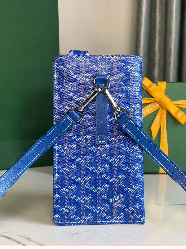 MONTMARTRE GM CASSA 18 IN TELA GOYARDINE BLU ZAFFIRO