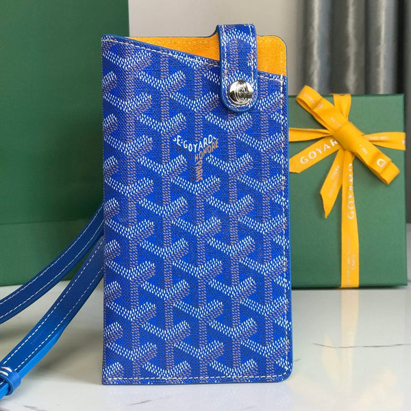 MONTMARTRE GM CASSA 18 IN TELA GOYARDINE BLU ZAFFIRO
