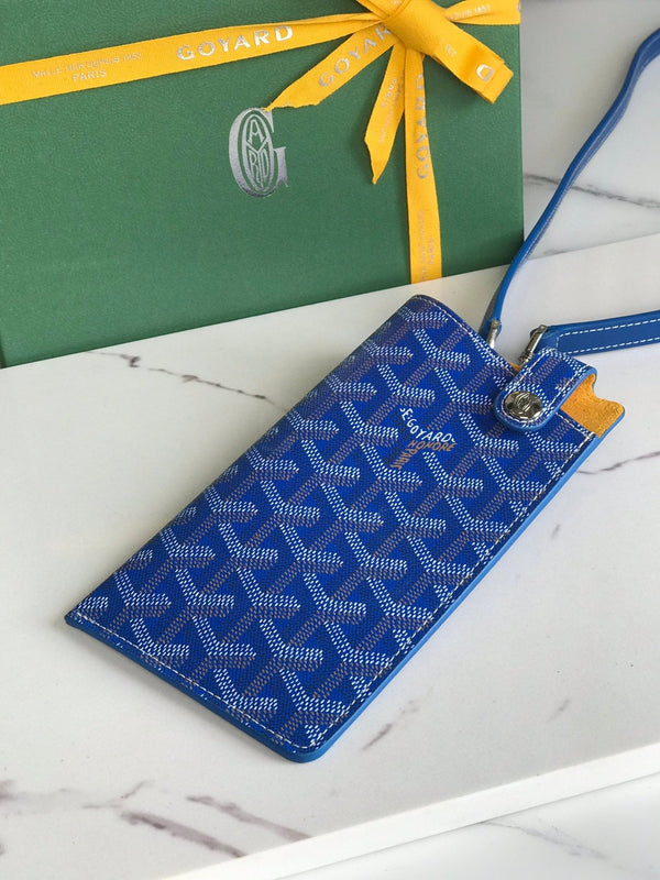 MONTMARTRE GM CASSA 18 IN TELA GOYARDINE BLU ZAFFIRO
