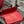 SOLFERINO MEDIUM 23 CUIR DE VEAU ROUGE FINITIONS DORÉES
