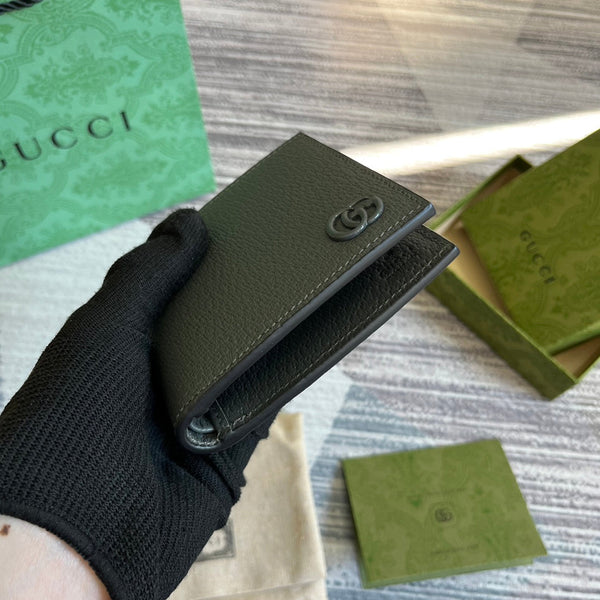 PORTAFOGLIO GG MARMONT 11 BIFOLD IN PELLE DI VITELLO GRIGIO PENTER