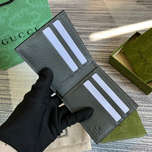 PORTAFOGLIO GG MARMONT 11 BIFOLD IN PELLE DI VITELLO GRIGIO PENTER