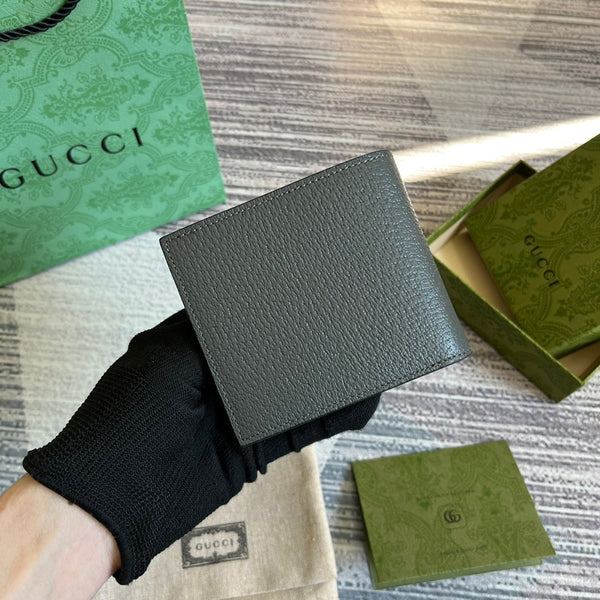 PORTAFOGLIO GG MARMONT 11 BIFOLD IN PELLE DI VITELLO GRIGIO PENTER