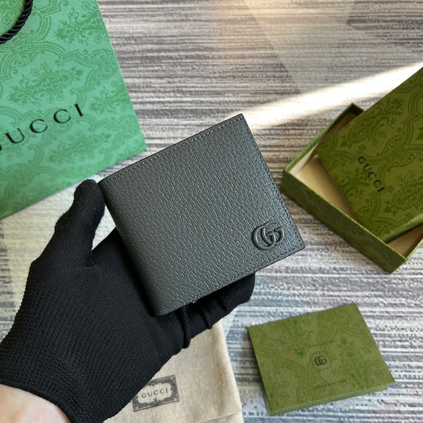 PORTAFOGLIO GG MARMONT 11 BIFOLD IN PELLE DI VITELLO GRIGIO PENTER