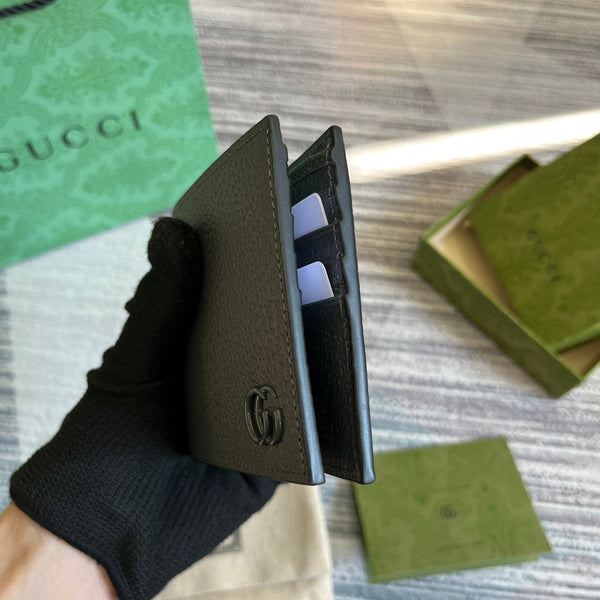 PORTAFOGLIO GG MARMONT 11 BIFOLD IN PELLE DI VITELLO GRIGIO PENTER