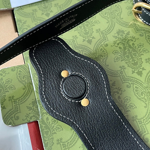 BORSA A SPALLA MEDIA 39 IN TELA BEIGE MIX PELLE DI VITELLO NERA FERRAMENTA ORO