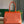 BELLECHASSE BIAUDE PM BAG 36 IN ORANGE GOYARDINE CANVAS AND CALFSKIN TRIM