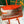 BELLECHASSE BIAUDE PM BAG 36 IN ORANGE GOYARDINE CANVAS AND CALFSKIN TRIM