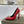 SL SILVANA CHAIN PUMPS GLOSSY RED CALFSKIN