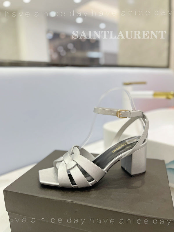 SANDALO SL TRIBUTE IN VITELLO ARGENTO