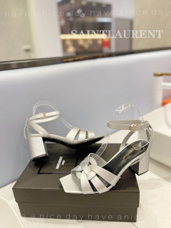 SANDALO SL TRIBUTE IN VITELLO ARGENTO