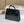 HM 25s Mini Kelly 19 Cm Black Embossed Crocodile Silver Hardware