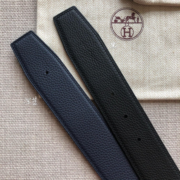 FIBBIA PER CINTURA HM E CINTURINO REVERSIBILE IN PELLE NERA 38 MM FERRAMENTA IN ARGENTO