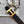 FIBBIA PER CINTURA HM E CINTURINO REVERSIBILE IN PELLE NERA E ARANCIONE 38 MM FERRAMENTA ORO