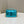 BAGUETTE MINI 19 IN BRIGHT TURQUOISE SEQUINS GOLD HARDWARE