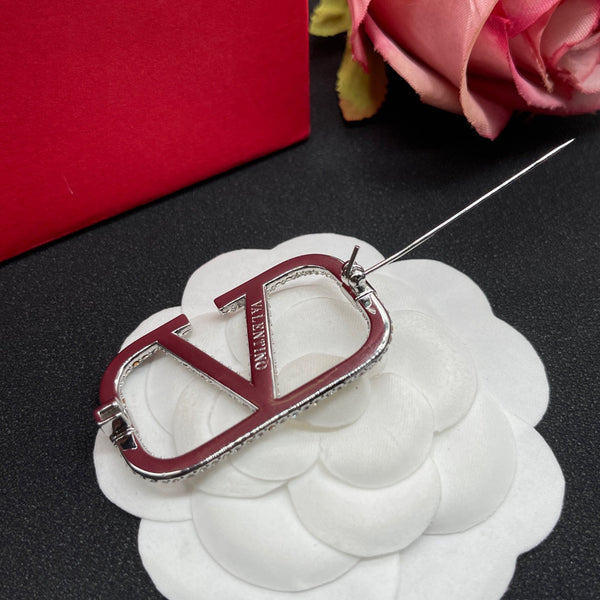 VT Brooch Silver Diamond 194222