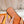 0RAN SANDAL BRIGHT ORANGE LAMBSKIN ATTACH CRYSTALS