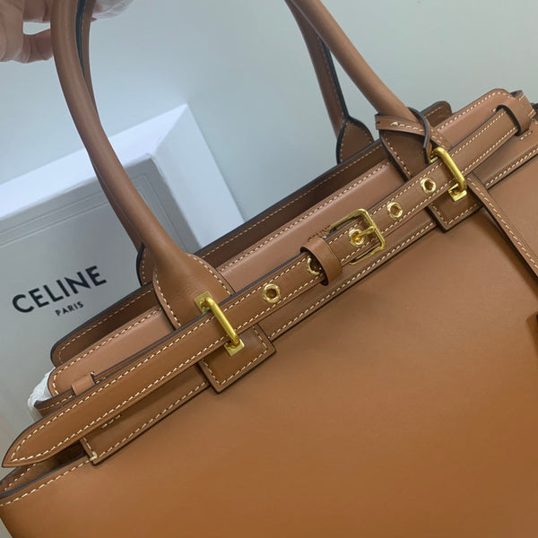 BORSA CONTI 36 IN VITELLO MARRONE BRONZO FERRAMENTA ORO