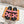 CHYPRE SANDAL BLACK AND BRIGHT PINK LAMBSKIN