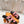 CHYPRE SANDAL BLACK AND BRIGHT PINK LAMBSKIN