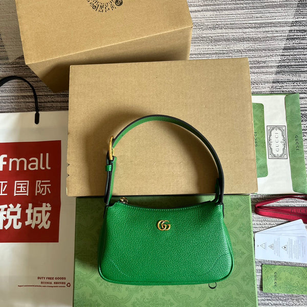 BORSA A TRACOLLA APHRODITE MINI 21 IN PELLE DI VITELLO VERDE SMERALDO