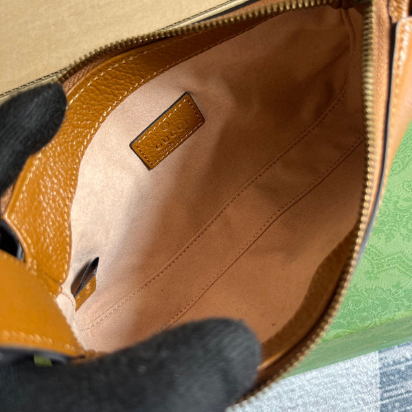 BORSA A TRACOLLA APHRODITE MINI 21 IN PELLE DI VITELLO MARRONE CARAMELLO