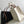 small cabas thais 26 white textile black logo