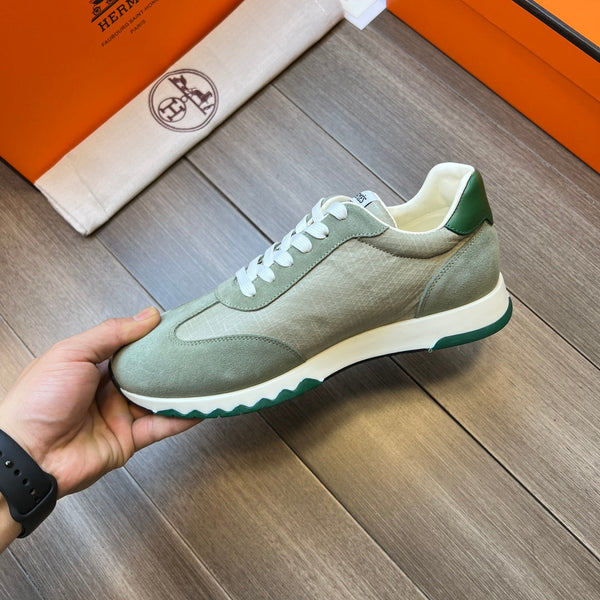 SNEAKER HM TRAIL IN TELA GRIGIO CHIARO E PIETRA