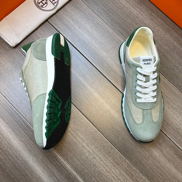 SNEAKER HM TRAIL IN TELA GRIGIO CHIARO E PIETRA