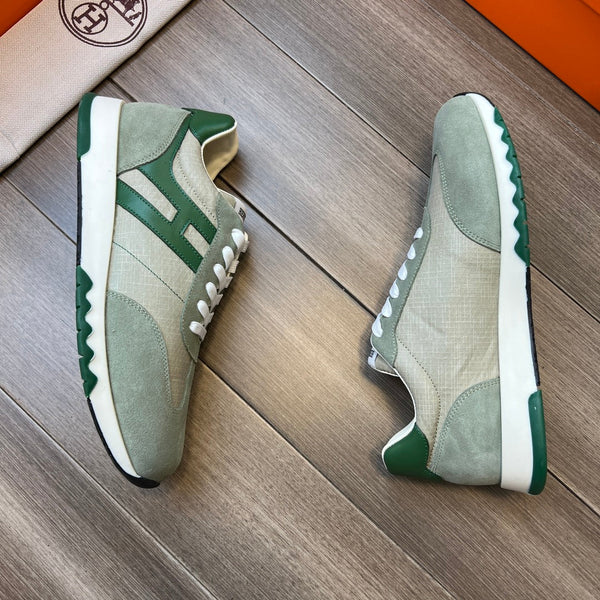 SNEAKER HM TRAIL IN TELA GRIGIO CHIARO E PIETRA