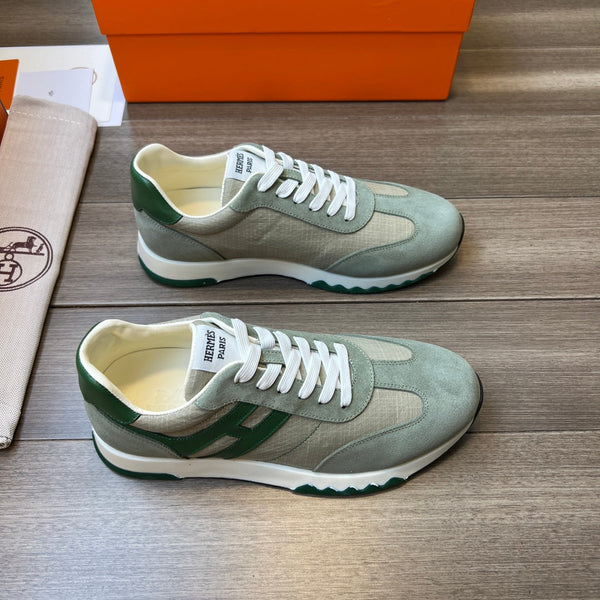 SNEAKER HM TRAIL IN TELA GRIGIO CHIARO E PIETRA