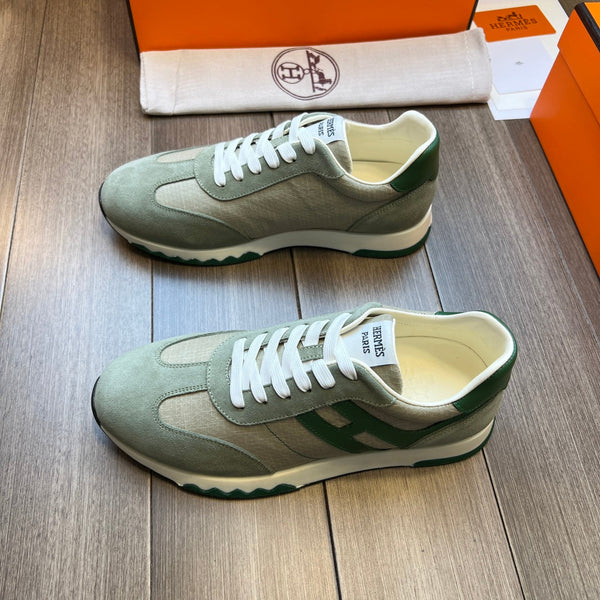 SNEAKER HM TRAIL IN TELA GRIGIO CHIARO E PIETRA