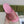 GG Lide Sandal With Interlocking Pink Glitter Rubber 788130
