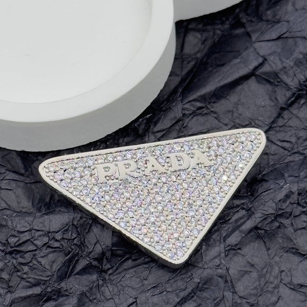Prada Brooch Silver 172371