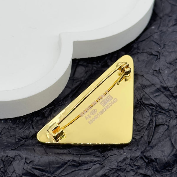 Prada Brooch Gold 172369