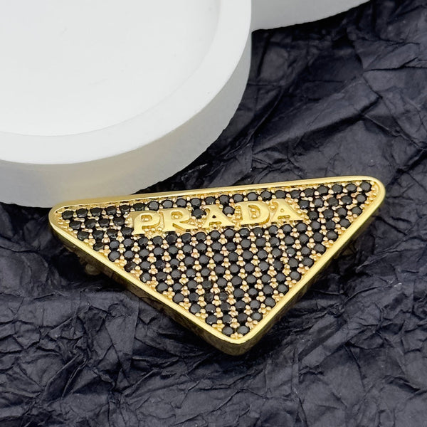 Prada Brooch Gold 172369
