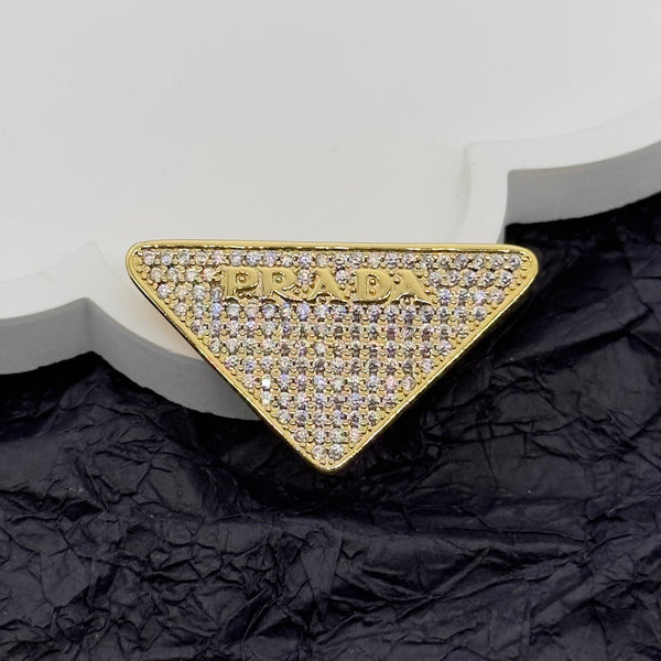 Prada Brooch Gold 172367